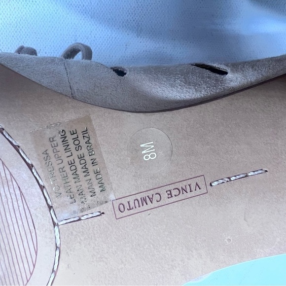 Vince Camuto cream suede open toe sandal - Picture 7 of 8